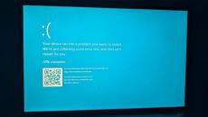 Windows "blue screen of death"