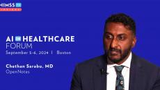 Dr. Chethan Sarabu at OpenNotes_AI in Healthcare Forum 2024