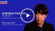 Christopher Ahn at the U.S. Department of Veteran Affairs_AI in Healthcare Forum 2024