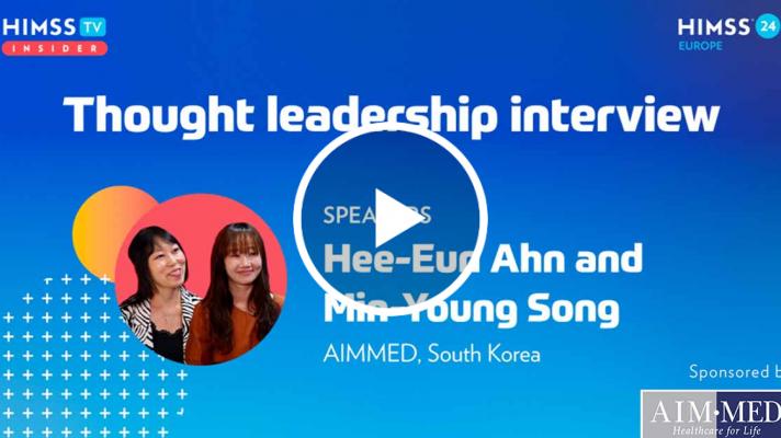 Hee-Eun Ahn and Min-Young Song at AIMMED_Sponsored video_HIMSS24 Europe