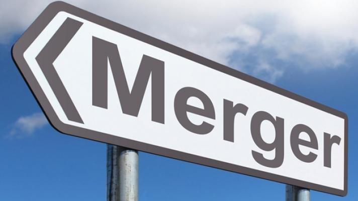 Merger sign.